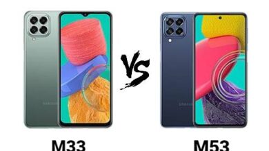 مقارنة بين Samsung M53 و Samsung M33
