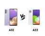 مقارنة بين Samsung A32 و Samsung A22